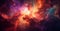 Abstract colorful swirl nebula background