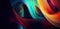 Abstract colorful texture background, wavy lines in a mesmerizing motion. Generative Ai