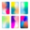 Abstract colorful vertical backgrounds. Vivid gradient backgrounds. Set of vector colorful screens for smartphones, web