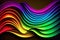 abstract colorful wavy background, ai generation