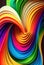 abstract colorful wavy background, ai generation