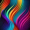 abstract colorful wavy background, ai generation