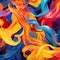 Abstract colorful wavy background. Vector illustration. Can be used for wallpaper, web page background, web banners