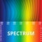 Abstract colorfull background. Rainbow. Visible spectrum. Childish design template. Vector Illustration. EPS10. Spectral