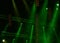 Abstract Colourful green show light