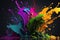 abstract colourful paint background
