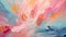 Abstract Colourful Painting: Soft, Romantic Landscapes With Explosions Of Color