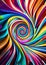 Abstract colourful swirl vortex spiral wallpaper