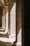 Abstract Columns Corridor Architecture In Lisbon