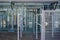 abstract company gate door system entrance, security safe concept