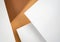 Abstract composition of ocher white papers