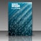 Abstract composition, water bulb, air bead in ocean, a4 brochure