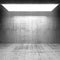 Abstract concrete 3d interior with light portal