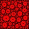 Abstract and contemporary digital art seamless  poppy   design