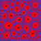 Abstract and contemporary digital art seamless  poppy   design