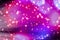 Abstract cosmic starry sky lights and shiny glitter, luxury holiday background