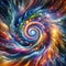 Abstract Cosmic Swirl Artwork