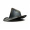 Abstract Cowboy Hat In Dark Blue: A Bronze Casting Inspired By American Sculpture