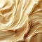 Abstract cream background with a milky wave and liquid swirl texture. Gradient splash pattern with silky ripples