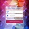 Abstract creative concept vector member login form interface. For web page, site, mobile applications, art illustration