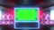 Abstract creative metal stage and led, neon blank billboard, border. Video mock up for advertisement, green screen alpha channel a