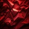 Abstract crumpled red paper background. Created with Generative AI