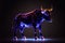 Abstract crypto bull created with Generative Ai