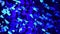 Abstract crystal background. Shimmer of blue glitter texture. Shiny backdrop rotation