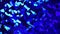 Abstract crystal background. Shimmer of blue glitter texture. Shiny backdrop rotation