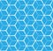 Abstract cubic blue background, seamless pattern