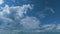 Abstract Cumulus Clouds. Beautiful Clouds Move On A Warm Summer Day. For Eco Or Weather Climate Projects.