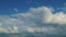 Abstract Cumulus Clouds. Beautiful Clouds Move On A Warm Summer Day. For Eco Or Weather Climate Projects.