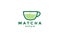 Abstract cup tea matcha logo symbol vector icon illustration graphic design