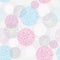 Abstract cute seamless polka dot circle background