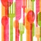 Abstract Cutlery Background