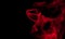 Abstract dark background. Red smoke. Science experiment concept. Premium image