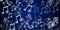 Abstract dark blue background with flying music notes
