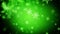 Abstract dark green Christmas background of defocused snowflakes