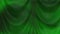 Abstract Dark Green Satin Drapes