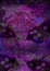 Abstract deccorative violett background with lilac fairy