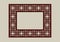 Abstract decorative pattern for carved square frame