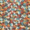 Abstract decorative pixelated colorful texture. Seamless pattern. .
