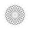 Abstract Decorative Radial Circle Lacy Pattern