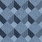 Abstract decorative tiles - seamless pattern - Blue denim jeans