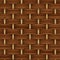 Abstract decorative wooden textured basket weaving
