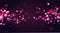 Abstract defocused circular bokeh sparkle glitter lights background. Magic christmas background. Elegant, shiny, pink