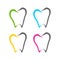 Abstract Dental Tooth Line Art Icons