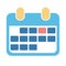 Abstract design calendar icon for business