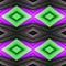 abstract design with cuts of fabric in black, purple and green colors, background and texture