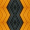 abstract design with pieces of plasticine bars in colors orange and black, background and texture